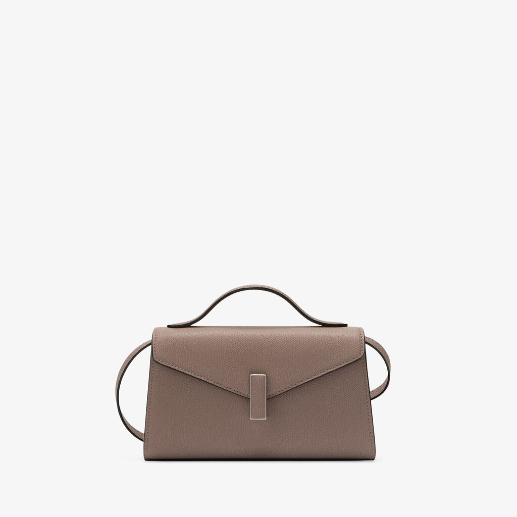 Iside T&igrave;n Top Handle Bag - Sahara Brown - Millepunte calf leather - Valextra - 1