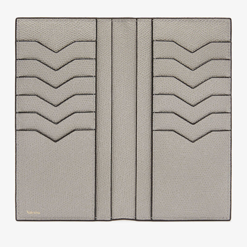Vertical Wallet 12Cc - Ash Grey - Millepunte calf leather - Valextra - 4