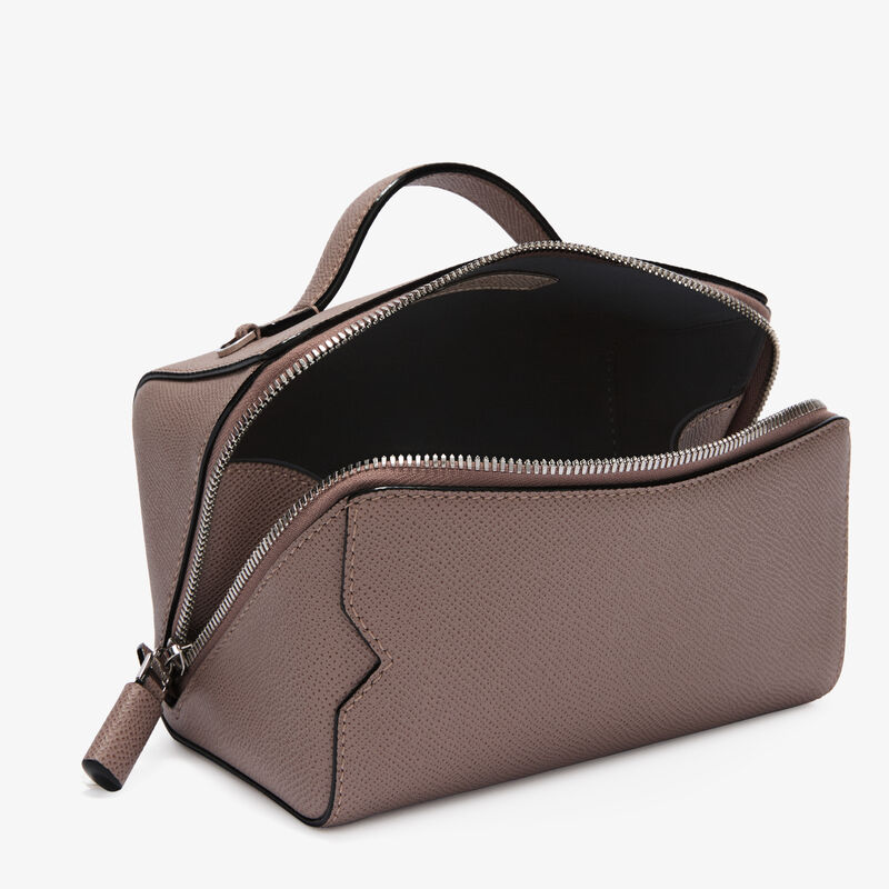V-Line Crossbody Vanity Bag - Sahara Brown - Millepunte Soft calf leather - Valextra - 3