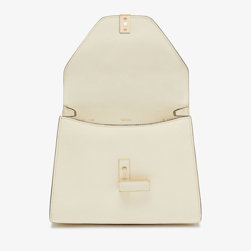 Iside Top handle mini bag - Pergamena White - Millepunte calf leather - Valextra - 7