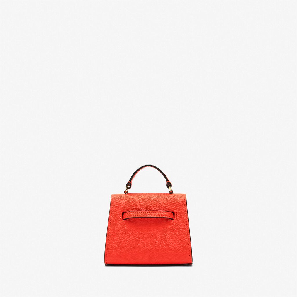 Borsa Cintura Iside - Rosso Papavero - Vitello VS - Valextra - 5