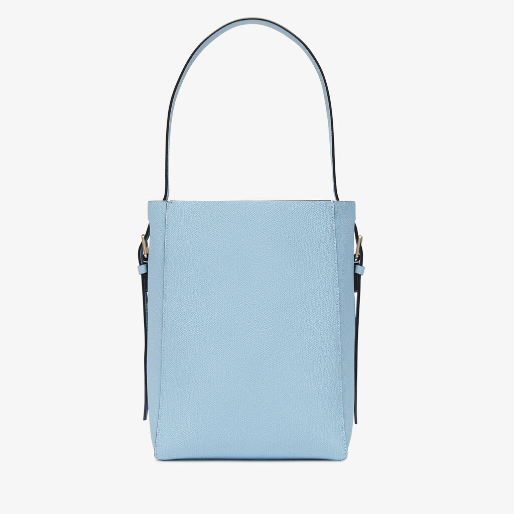 Borsa a Secchiello Soft Mini - Blu Ceruleo - Vitello VS - Valextra - 6