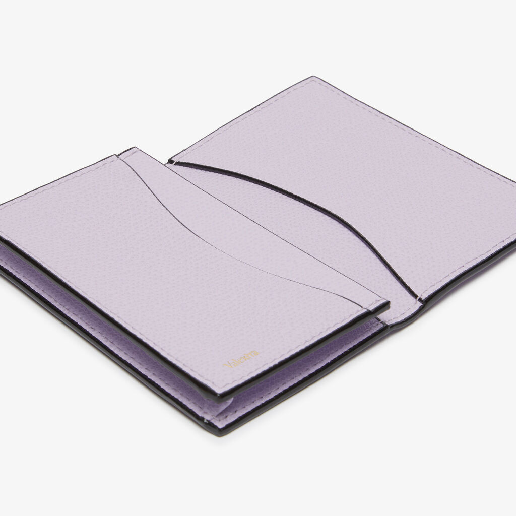 Card Case Onda - Wisteria Pink - Millepunte calf leather - Valextra - 2