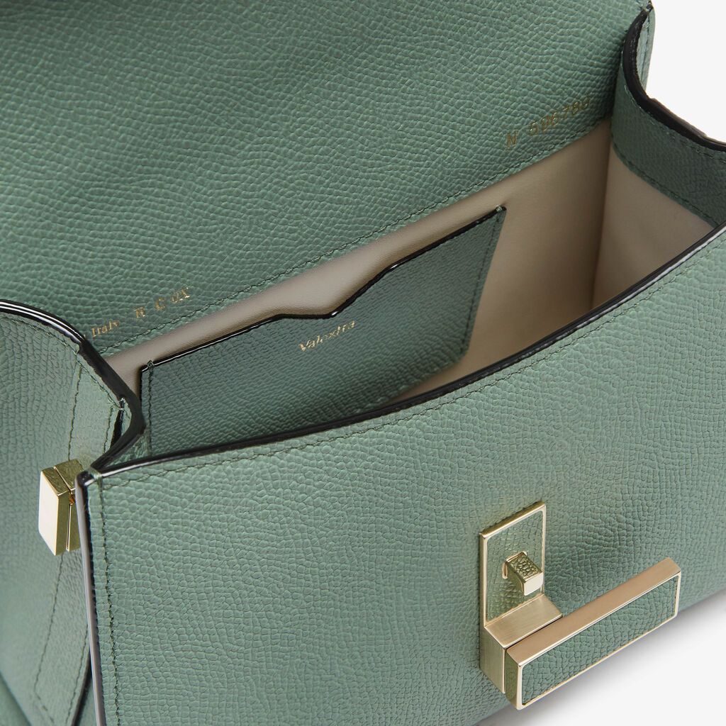 Iside Crossbody Micro bag - Eucalyptus Green - Vitello VS - Valextra - 3