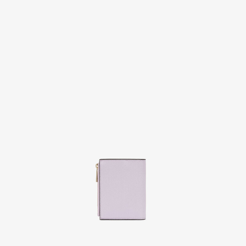 Purse with Coin Holder 6CC - Wisteria Pink - Millepunte calf leather - Valextra - 3