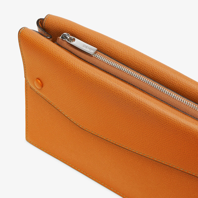Pocket Crossbody Bag - Havana Brown - Millepunte calf leather - Valextra - 5