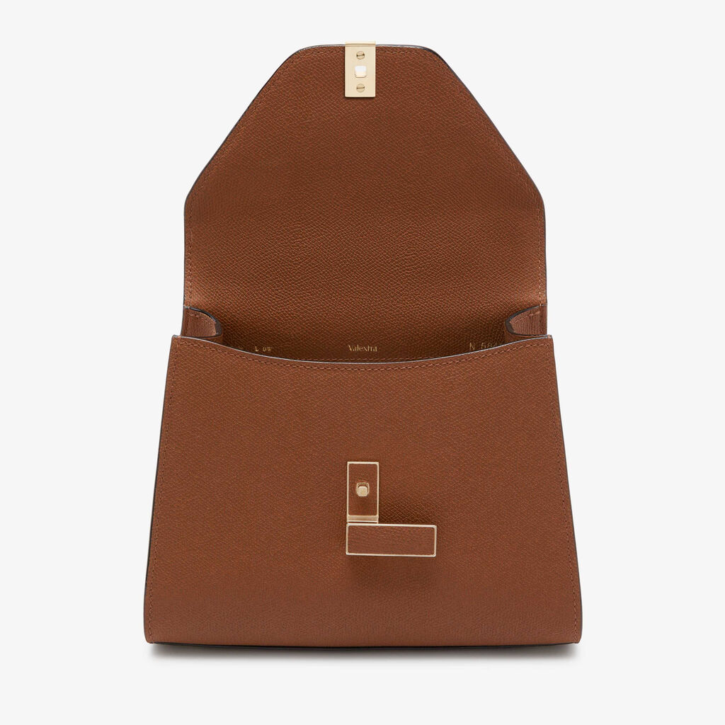 Iside Top Handle Mini Bag - Chocoloate Brown - Vitello VS - Valextra - 7