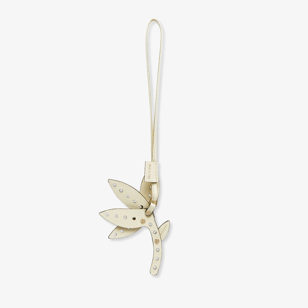 Engineering Beauty Flower Charm - Pergamena White - Vitello VS - Valextra - 3