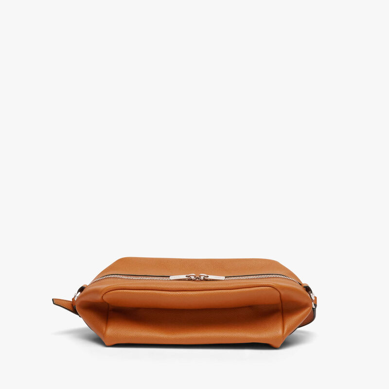 Origami Crossbody Medium Bag - Havana Brown - Millepunte Soft calf leather - Valextra - 1