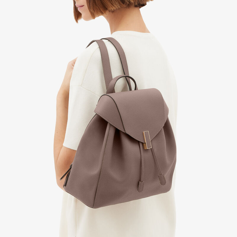 Iside Medium Backpack - Sahara Brown - Millepunte Soft calf leather - Valextra - 2