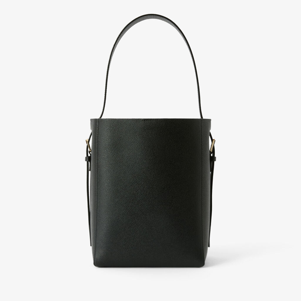 Soft Bucket Mini Bag - Black - Vitello VS - Valextra - 5