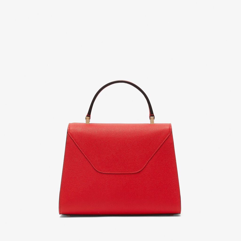 Borsa a Mano Iside Media - Rosso Love - Vitello VS - Valextra - 6