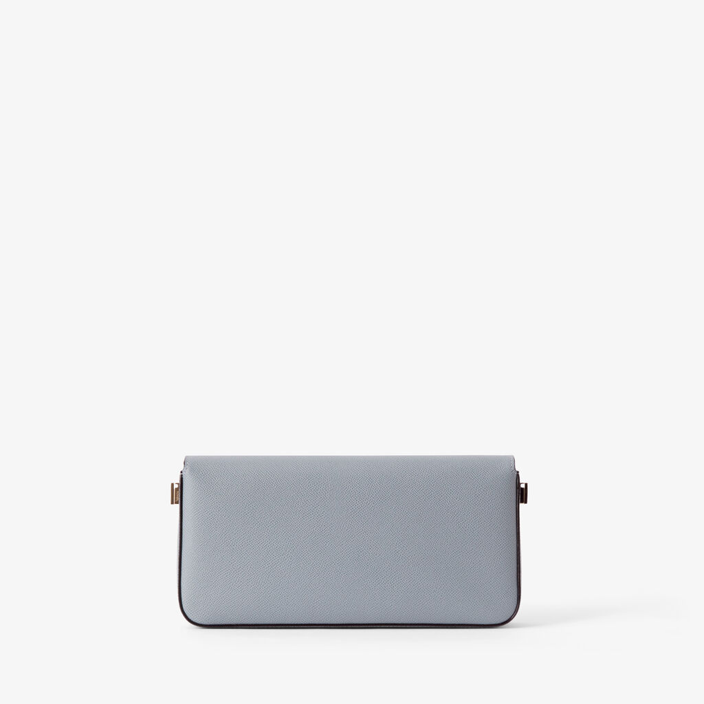 Iside Shoulder Bag - Niagara Blue - Vitello Millepunte Soft - Valextra - 5