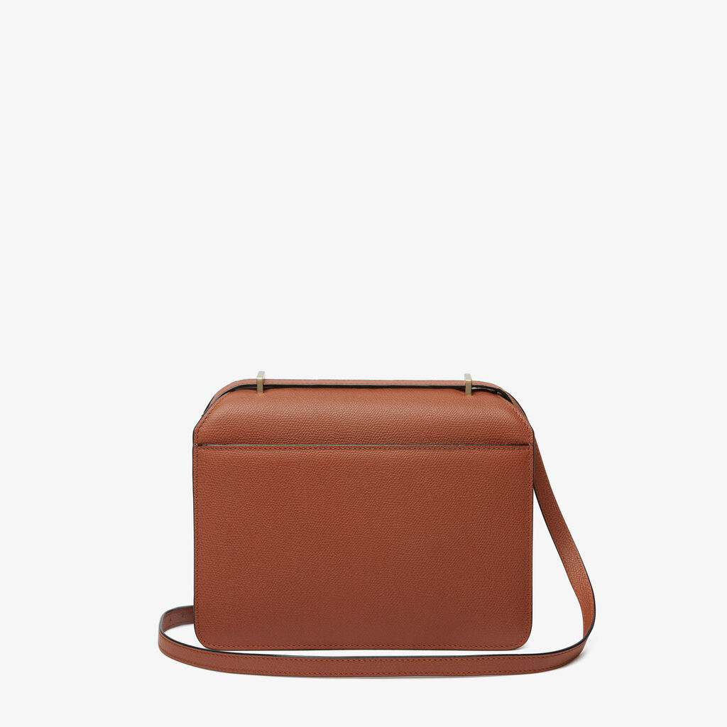 Nolo Crossbody Medium Bag - Gold Brown - Vitello VS - Valextra - 6