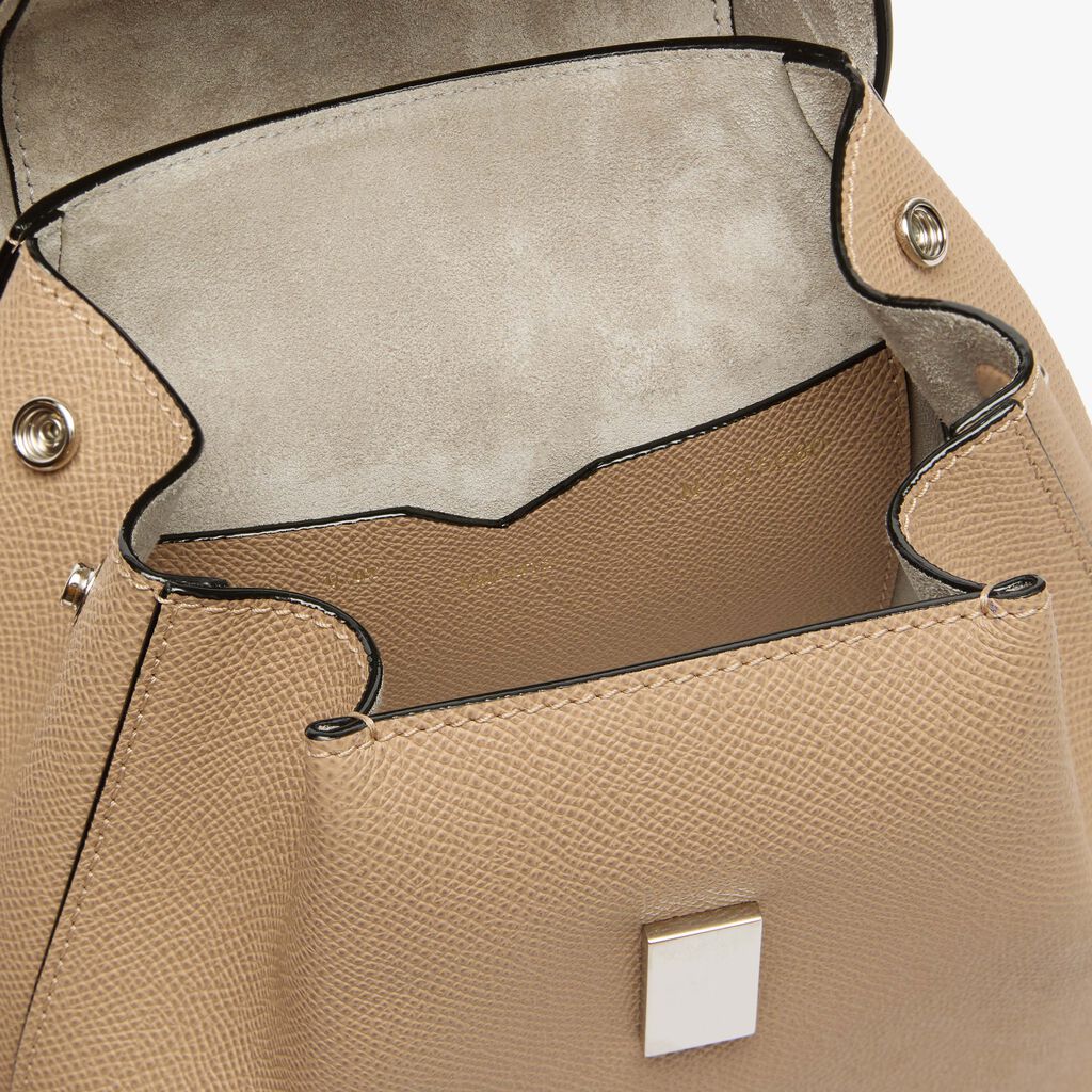 Iside Backpack Mini - Cashmere Beige - Vitello Millepunte Soft - Valextra - 6