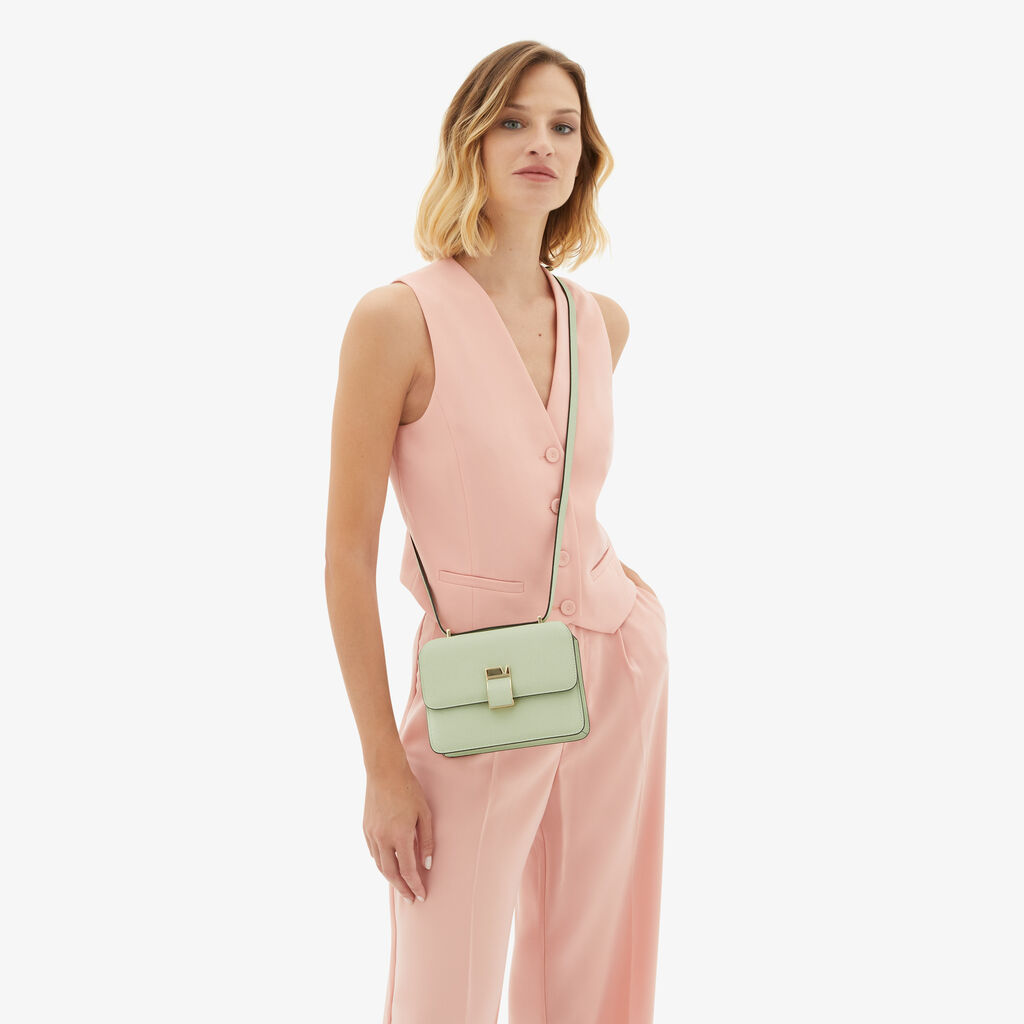 Nolo Crossbody Mini Bag - Mint Green - Vitello VS - Valextra - 2