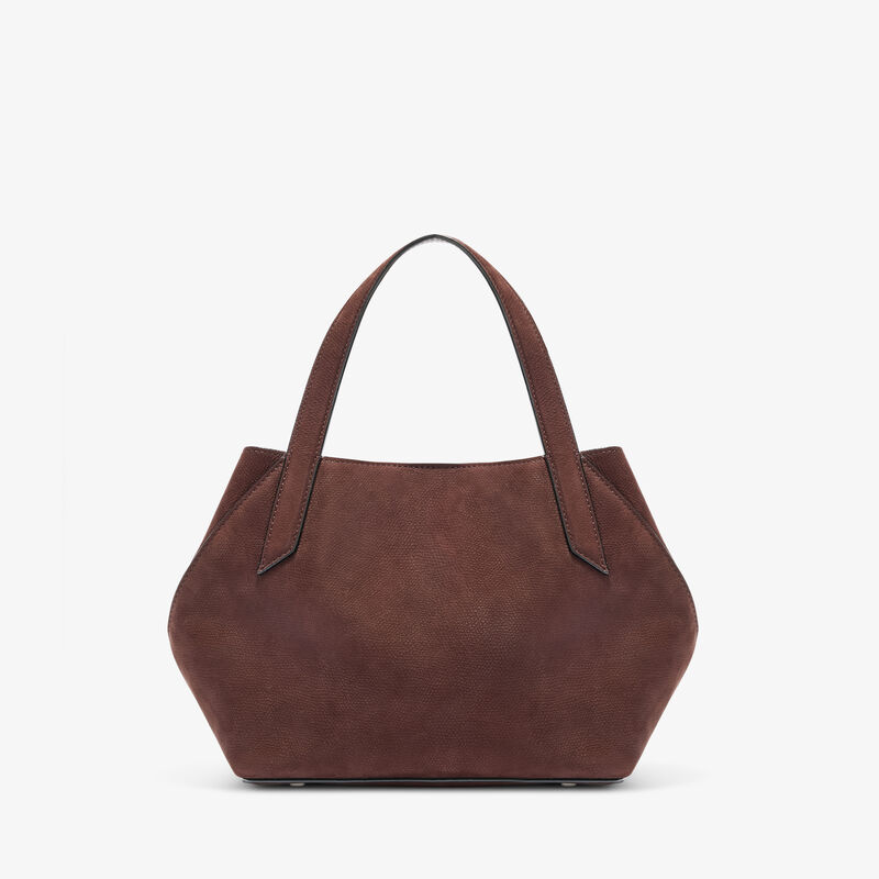 Gio Senso Two Handles Bag - Chocolate Brown - Millepunte Nubuk Senso Leather - Valextra - 7