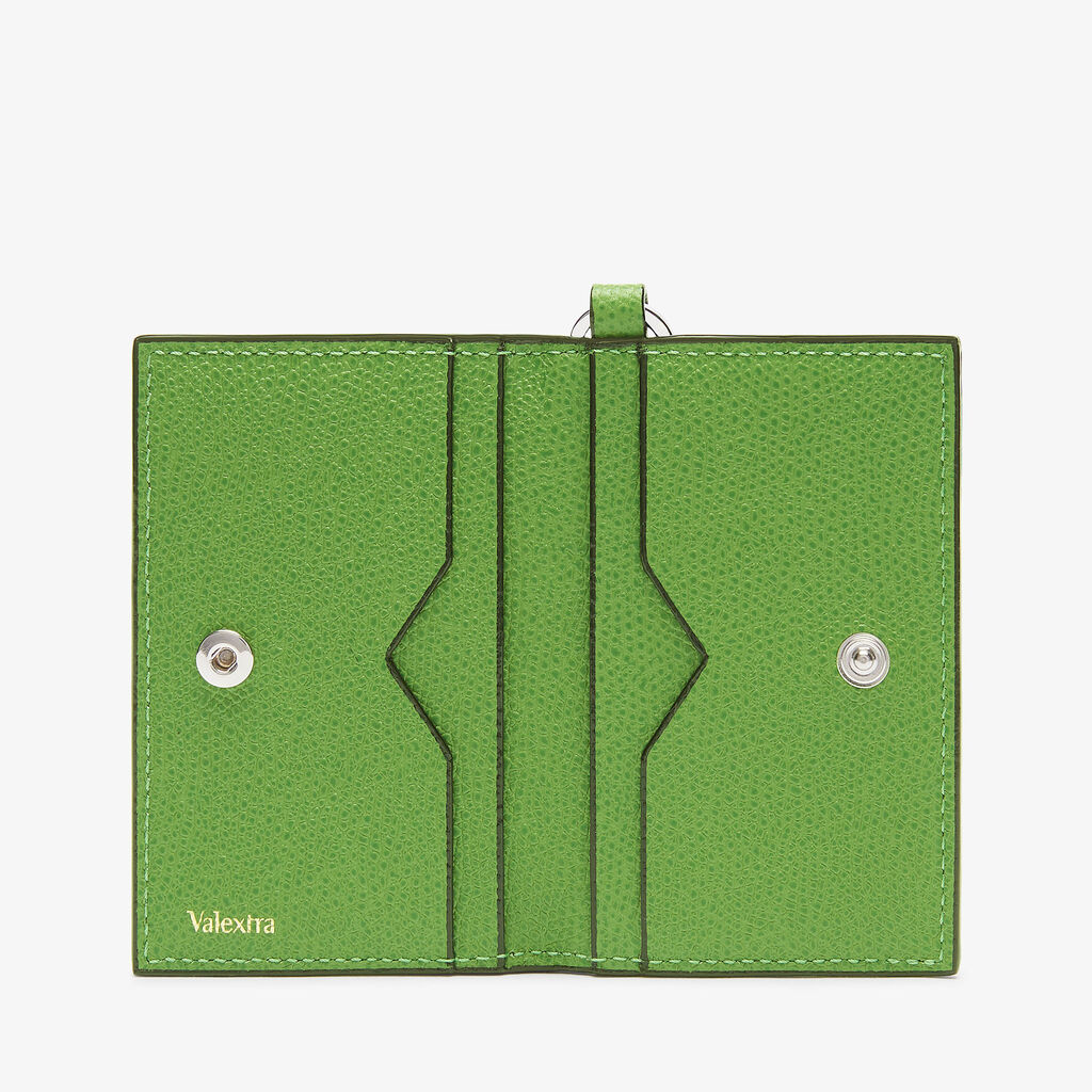 CREDIT CARD HOLDER WITH STRAP CAL LEATHER VS PALLADIUM,VP,gallery