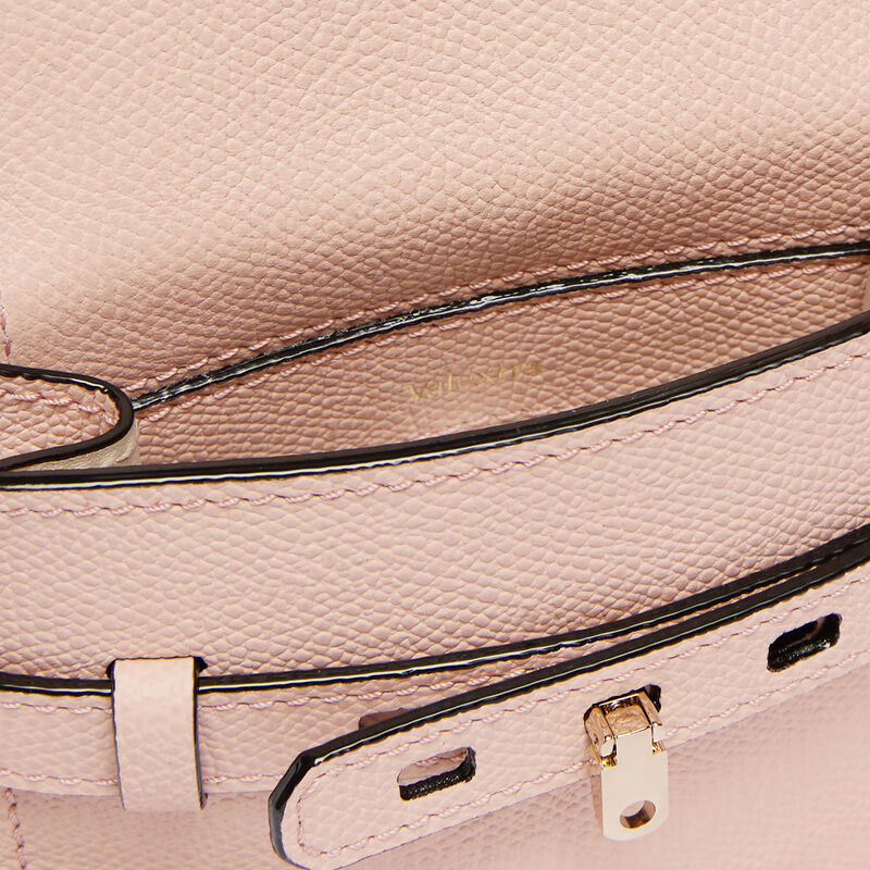 Brera B-Tracollina Slim Crossbody Micro Bag - Bonne Mine Pink - Millepunte calf leather - Valextra - 3