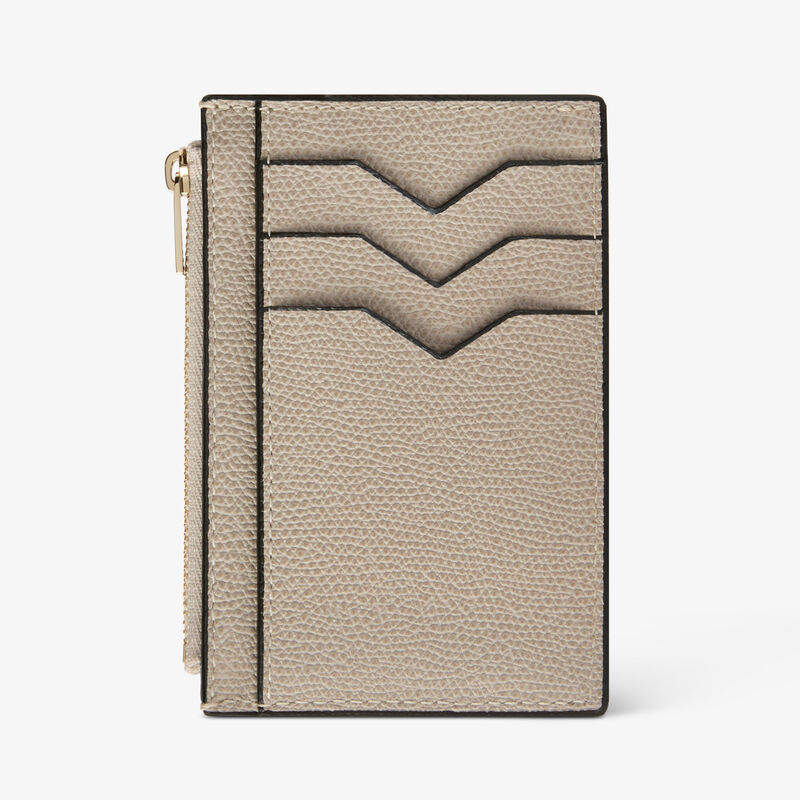 Card Holder 3CC with Zip - Nude Pink - Millepunte calf leather - Valextra - 5