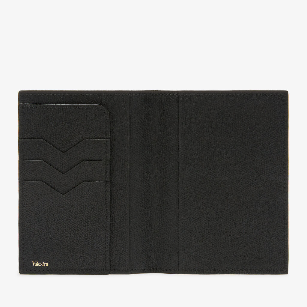 Passport Holder 3CC - Black - Vitello VS - Valextra - 5