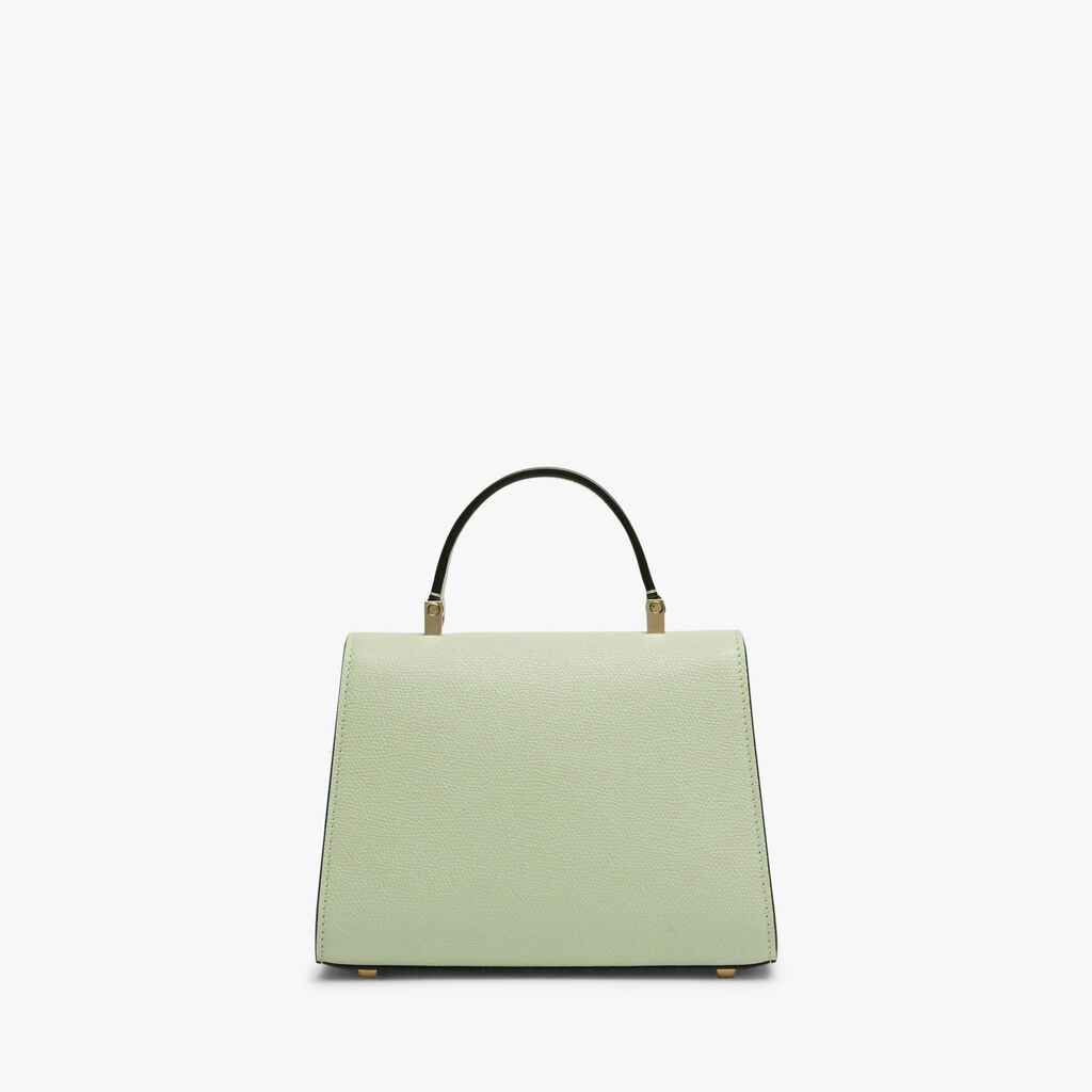 Borsa a tracolla Iside Quarzo Micro - Verde Menta/Verde Smeraldo - Vitello VS - Valextra - 6