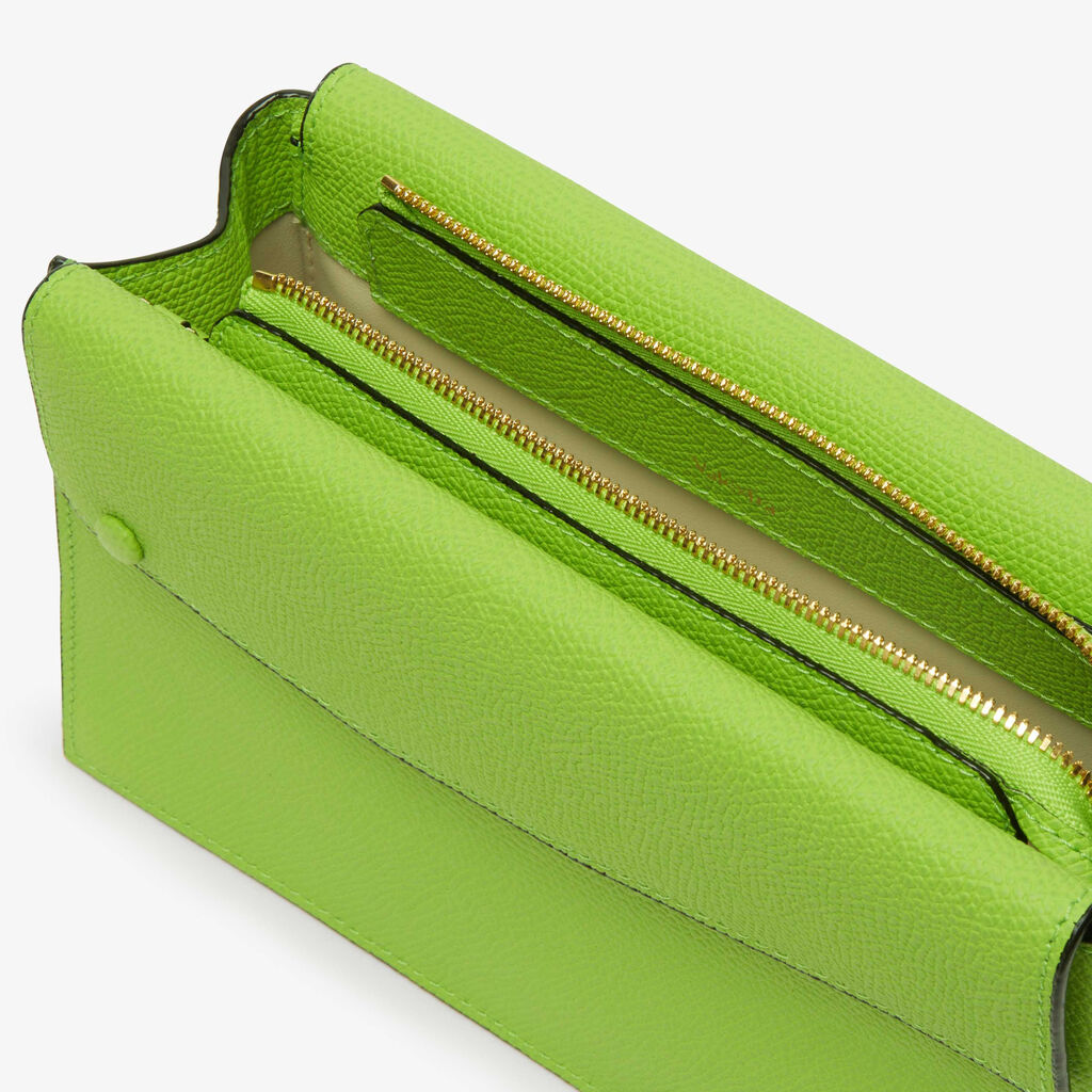 Borsa a Tracolla Pocket Slim - Verde Mela - Vitello VS - Valextra - 3