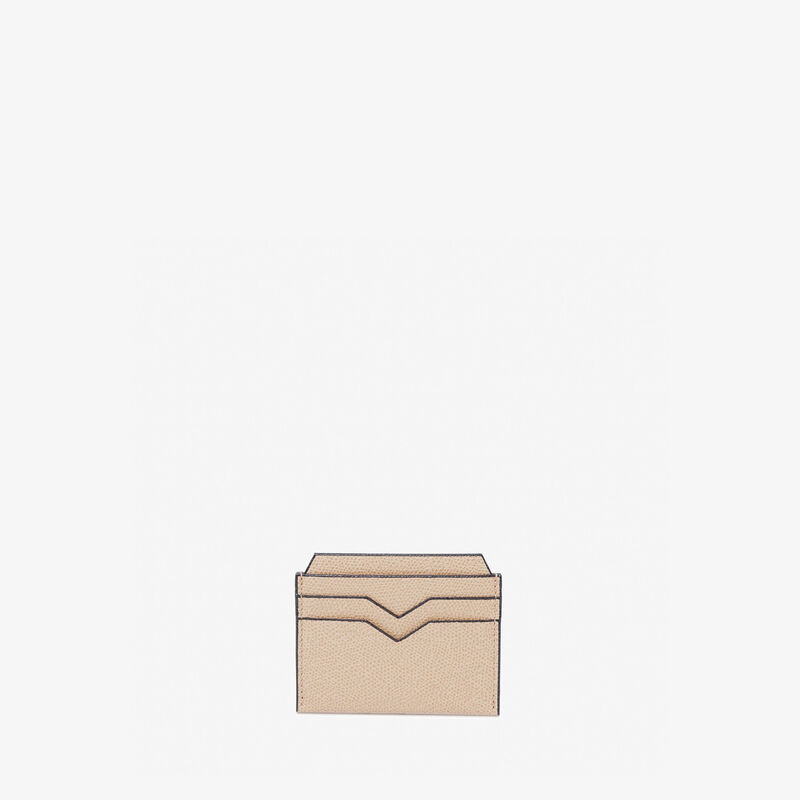 4CC Card Case - Powder Pink - Millepunte calf leather - Valextra - 1