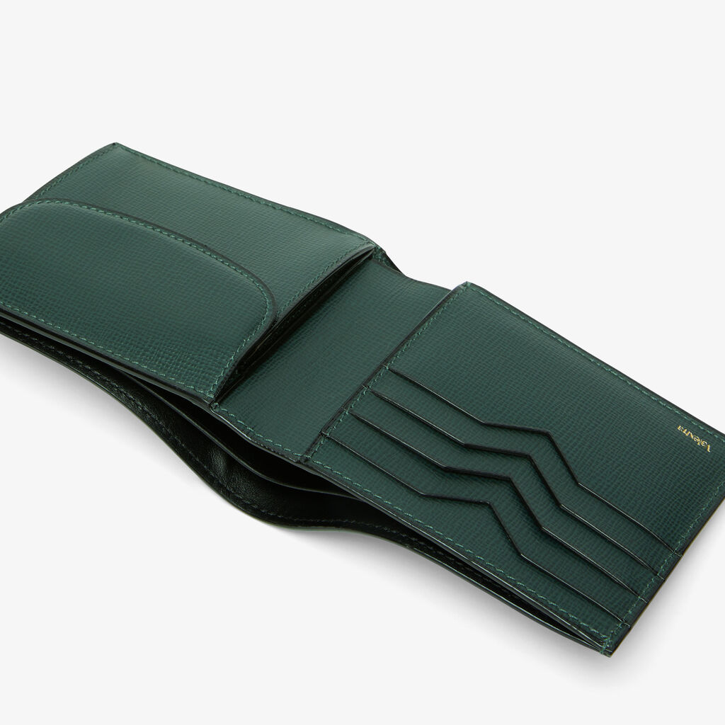 Portafoglio Bifold 4 Carte Di Credito Con Portamonete - Verde Valextra - Cuoio VL - Valextra - 2