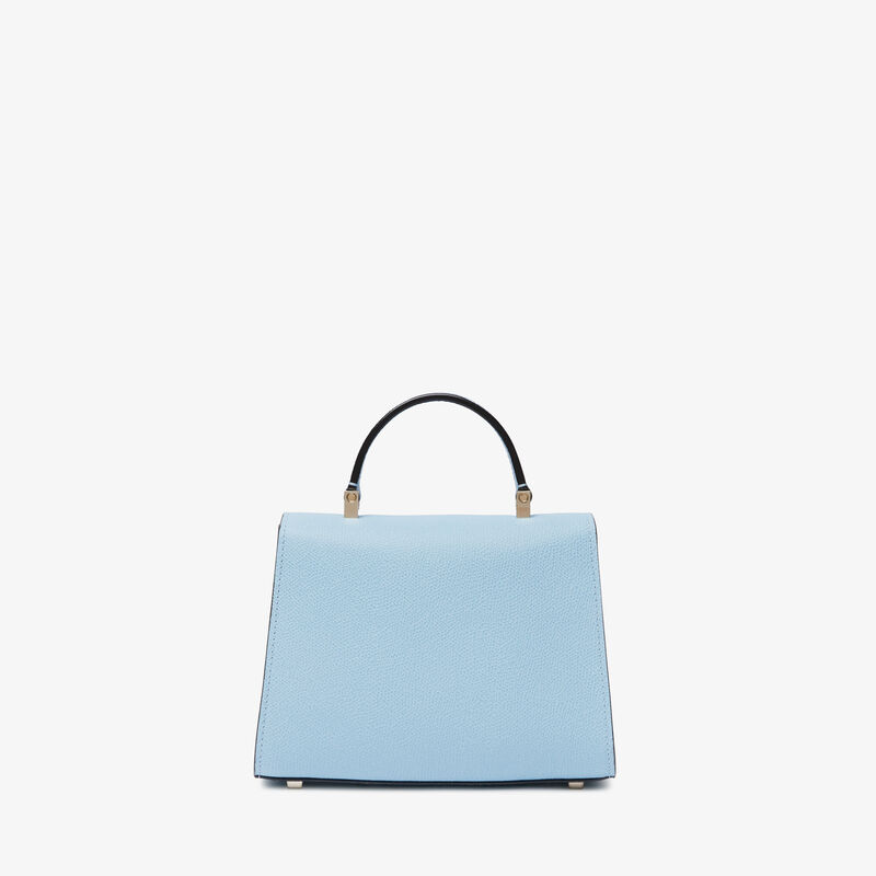 Iside Crossbody Micro Bag - Cerulean Blue - Millepunte calf leather - Valextra - 6