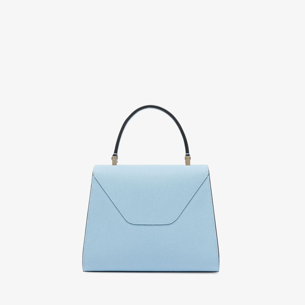 Iside Top Handle Mini Bag - Cerulean Blue - Vitello VS - Valextra - 6