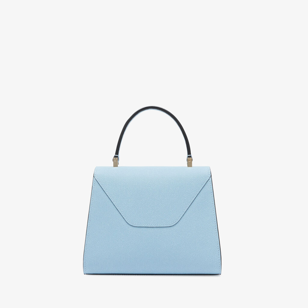 Iside Top Handle Mini Bag - Cerulean Blue - Vitello VS - Valextra - 6