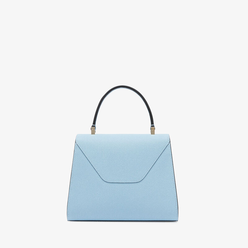 Iside Top Handle Mini Bag - Cerulean Blue - Millepunte calf leather - Valextra - 6