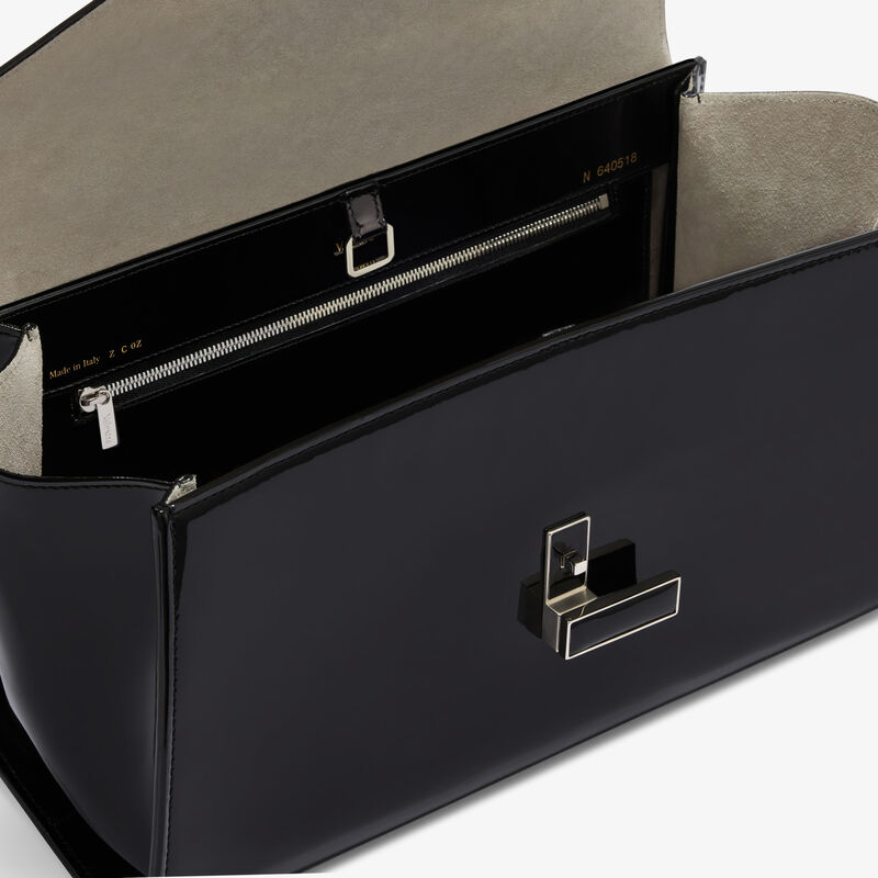 Iside Editor Gloss Top Handle Medium Bag -  - Vitello Chic lucido - Valextra - 4