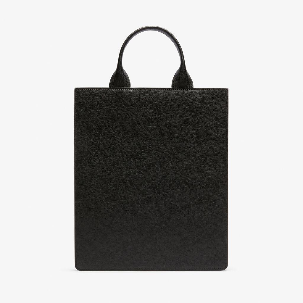 Boxy top handle mini bag - Black - Vitello VS - Valextra - 5