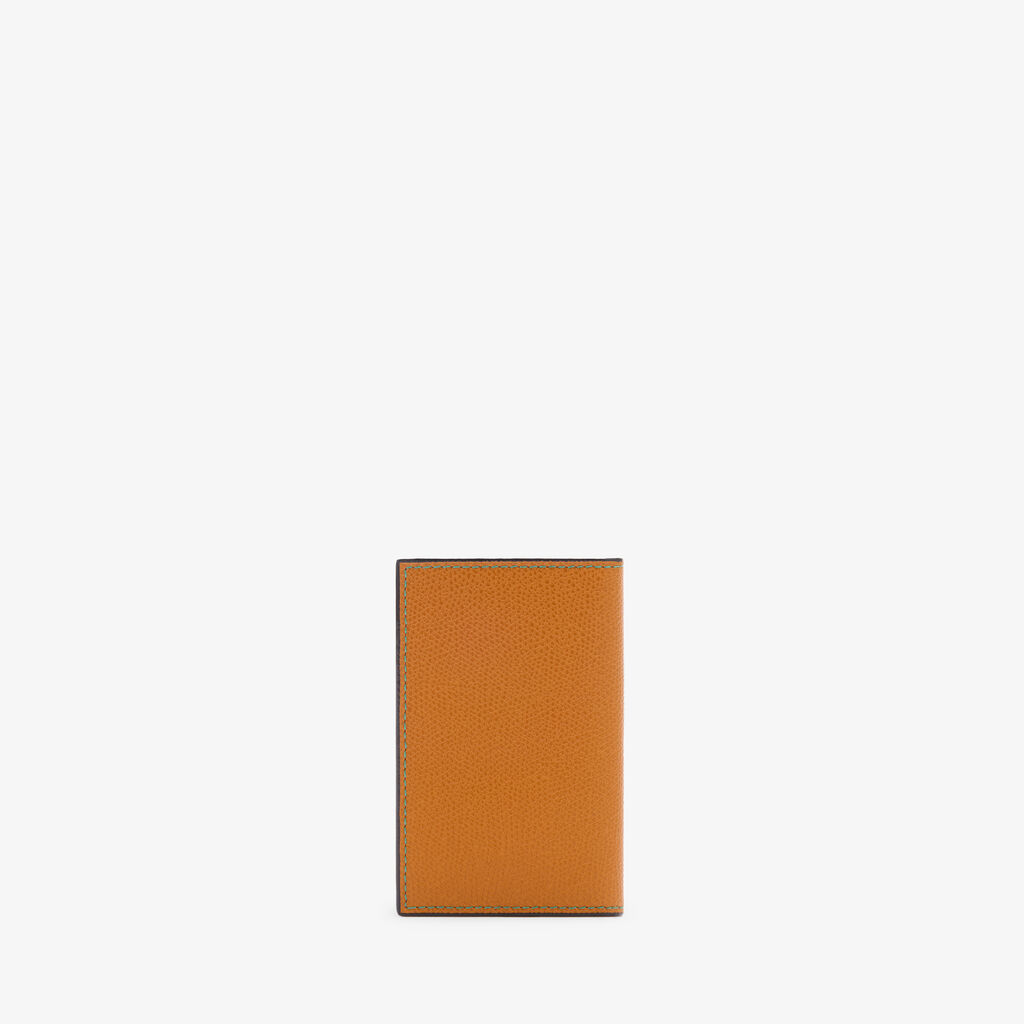 Porta Carte Di Credito Onda - Marrone Avana - Pelle di vitello Millepunte - Valextra - 4