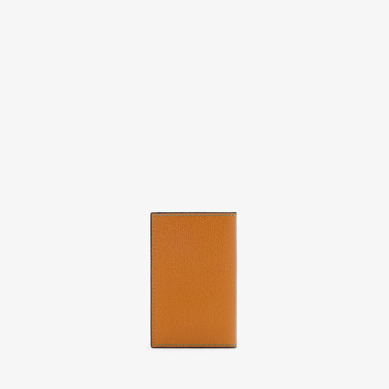Porta Carte Di Credito Onda - Marrone Avana - Pelle di vitello Millepunte - Valextra - 4