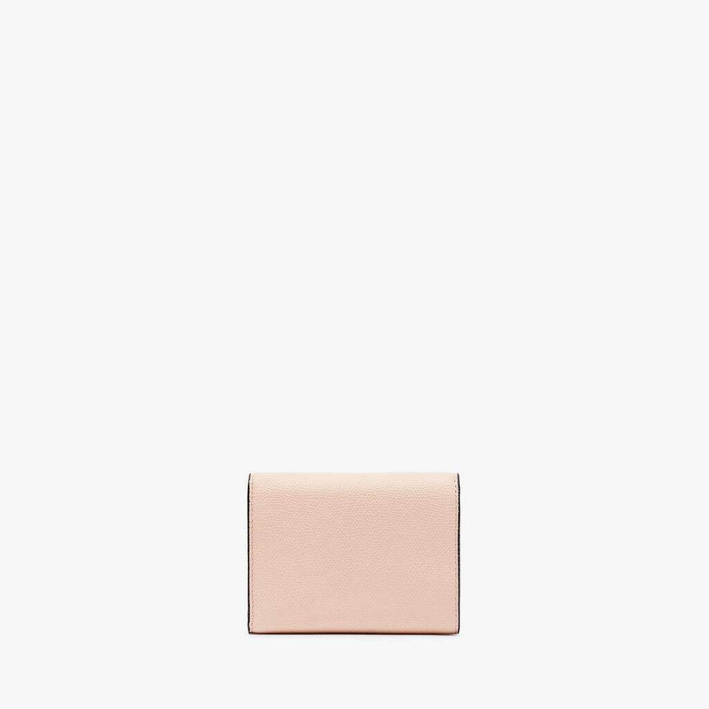 Portafoglio Iside Trifold - Rosa Bonne Mine - Pelle di vitello Millepunte - Valextra - 4