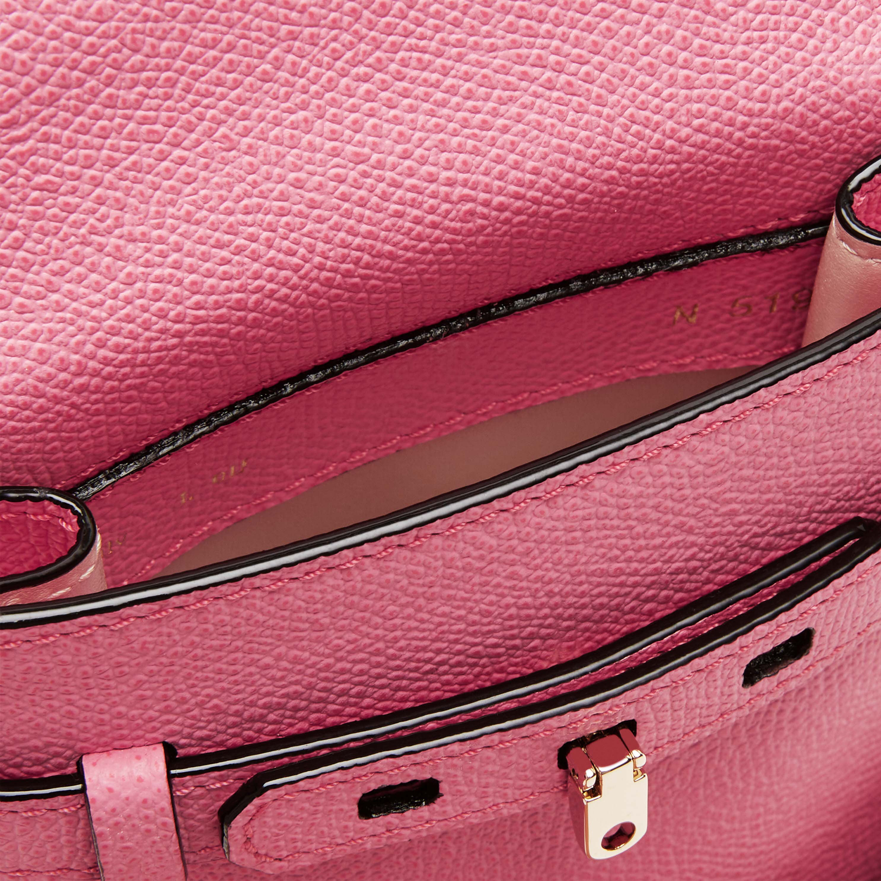Pink Leather B Tracollina Micro crossbody bag Valextra Brera