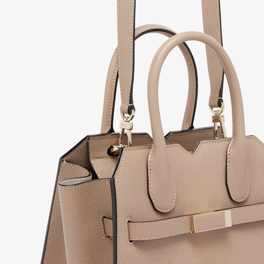 Milano Two Handles Mini Bag - - Vitello Millepunte Soft - Valextra - 4