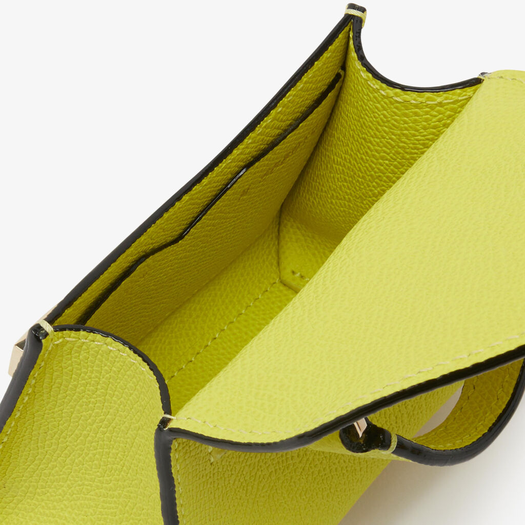 Iside Belt Bag - Citrine Yellow - Vitello VS - Valextra - 4