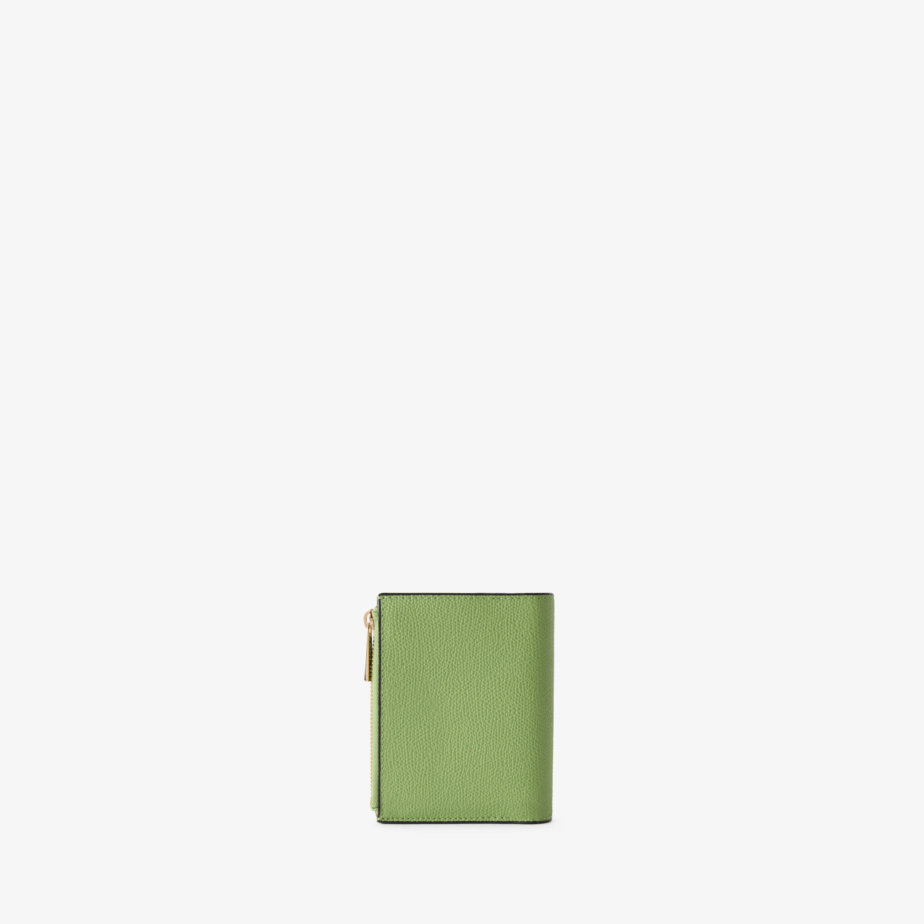 Aloe Green Leather Luxury Purse with Coin Holder 6CC | Valextra