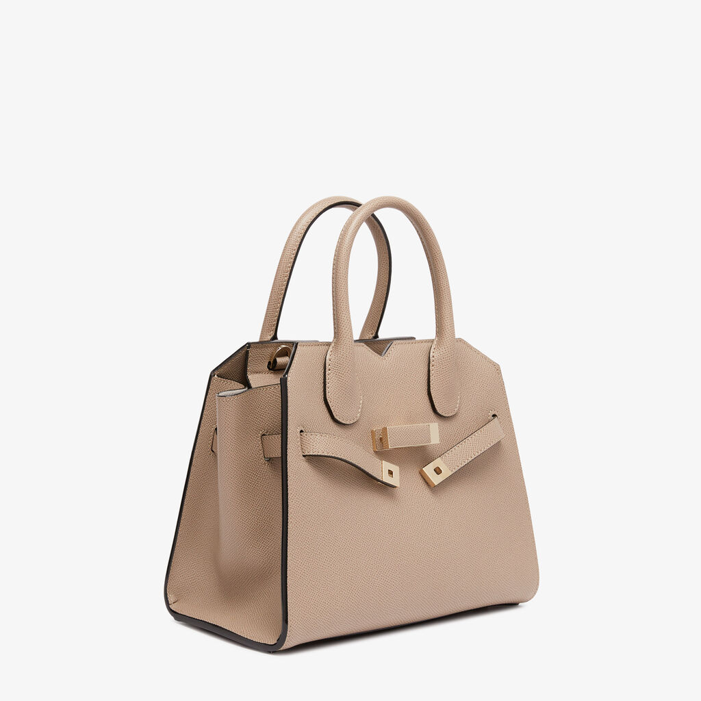 Milano Two Handles Mini Bag - - Vitello Millepunte Soft - Valextra - 5