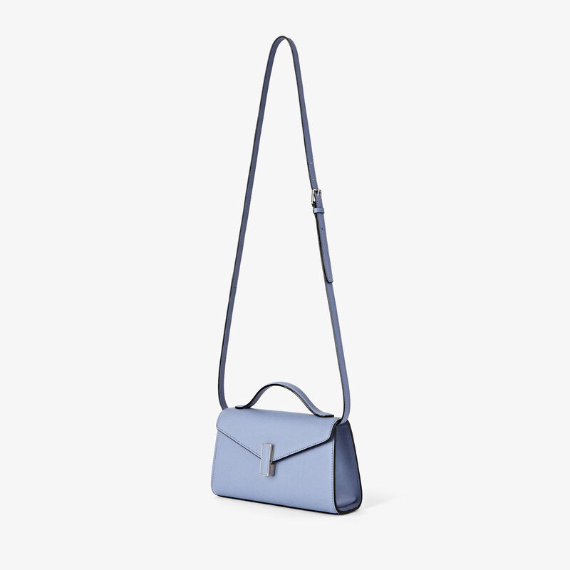 Iside T&igrave;n Top Handle Bag - Hydrangea Blue - Millepunte calf leather - Valextra - 4