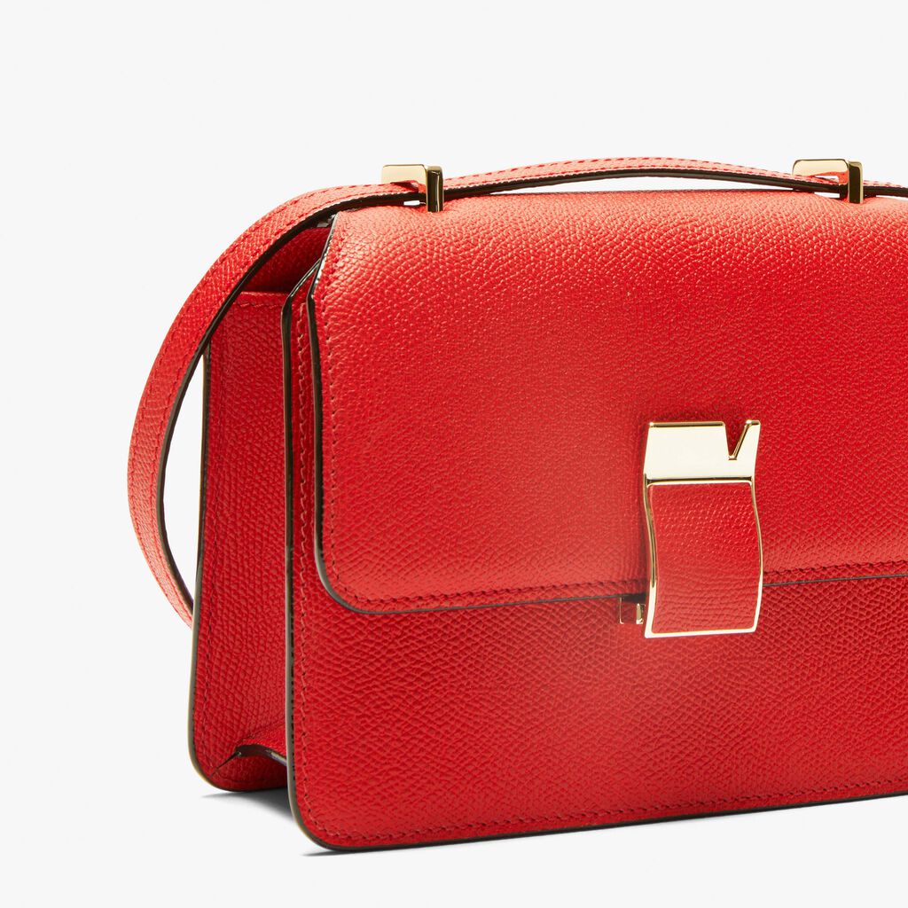 Nolo crossbody Mini bag - Love Red - Vitello VS - Valextra - 4