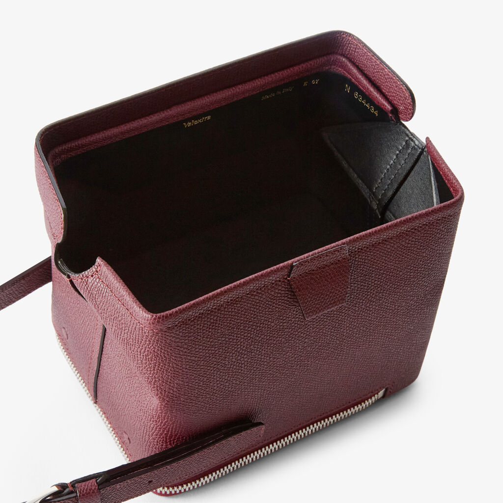 Tric Trac Bag - Claret Red - Millepunte calf leather - Valextra - 3