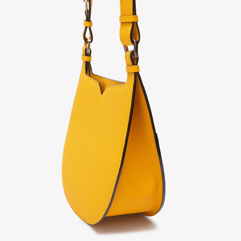 Hobo Weekend Mini Bag - Yellow Sun - Vitello VS - Valextra - 4