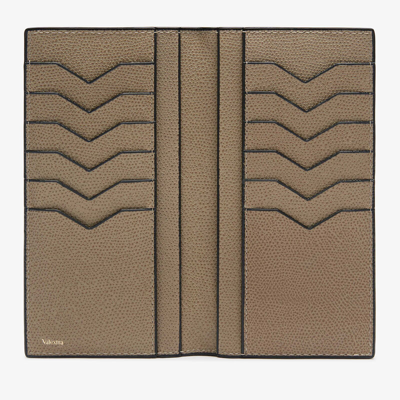 Vertical Wallet 12Cc - Oyster Brown - Millepunte calf leather - Valextra - 4