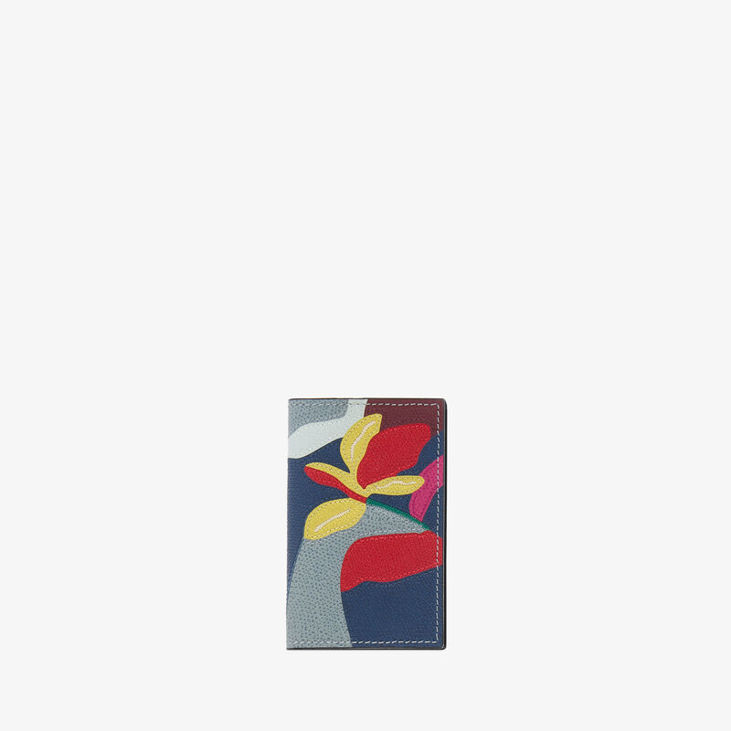 Lily Card Case Onda -  - Vitello VS-Intarsio+Ricamo Giglio - Valextra - 1