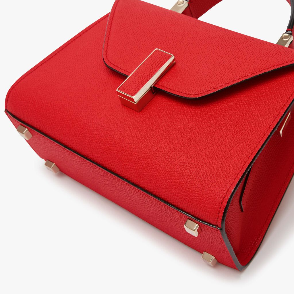 Iside Crossbody Micro Bag - Crimson Red - Vitello VS - Valextra - 5